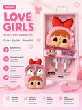 Love Girls Wireless Earbuds – Cute Bluetooth 5.3 Earphones with Premium Charging Case