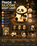 Cute Panda Silicone LED Night Light