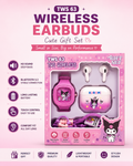 TWS-63 Premium Cute Wireless Earbuds Gift Set | Bluetooth 5.3 | HD Stereo Sound | Smart Touch | Long Battery | Perfect Gift for Girls
