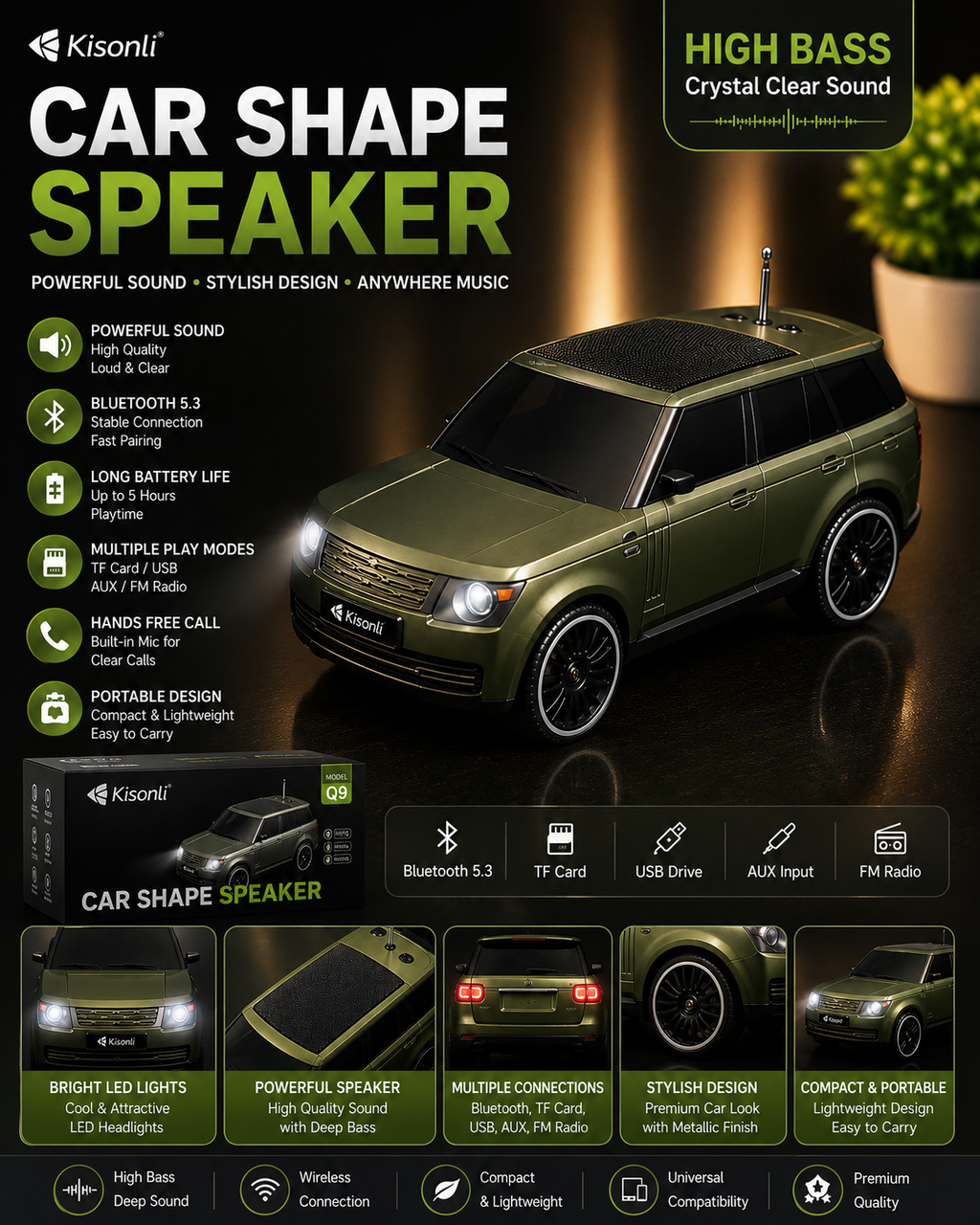 Mini SUV Bluetooth Speaker