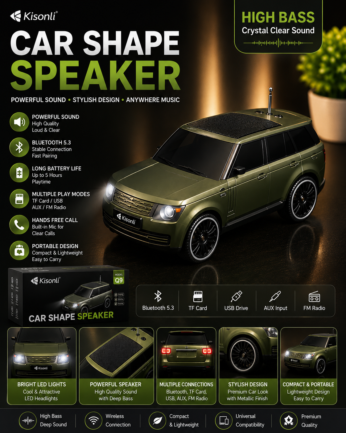 Mini SUV Bluetooth Speaker