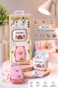 Cute Capybara Bluetooth Earbuds | TWS-K22 | HD Stereo Sound | Long Battery | Premium Gift Box